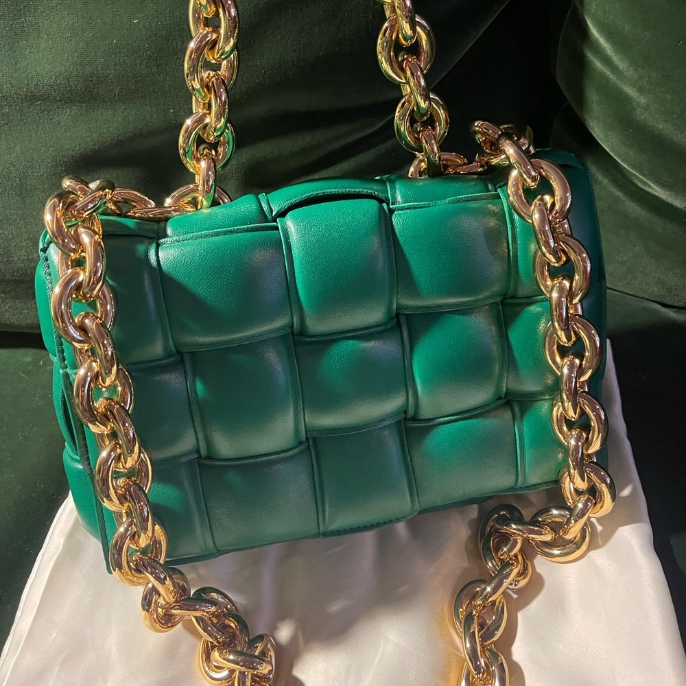 Bottega Veneta Chain Cassette Padded Leather Shoulder Bag